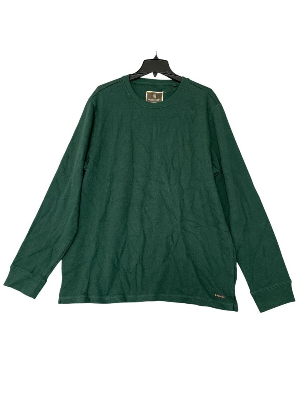 NWOT Legendary Outfitters Men's XL Green Waffle Knit Sweatshirt